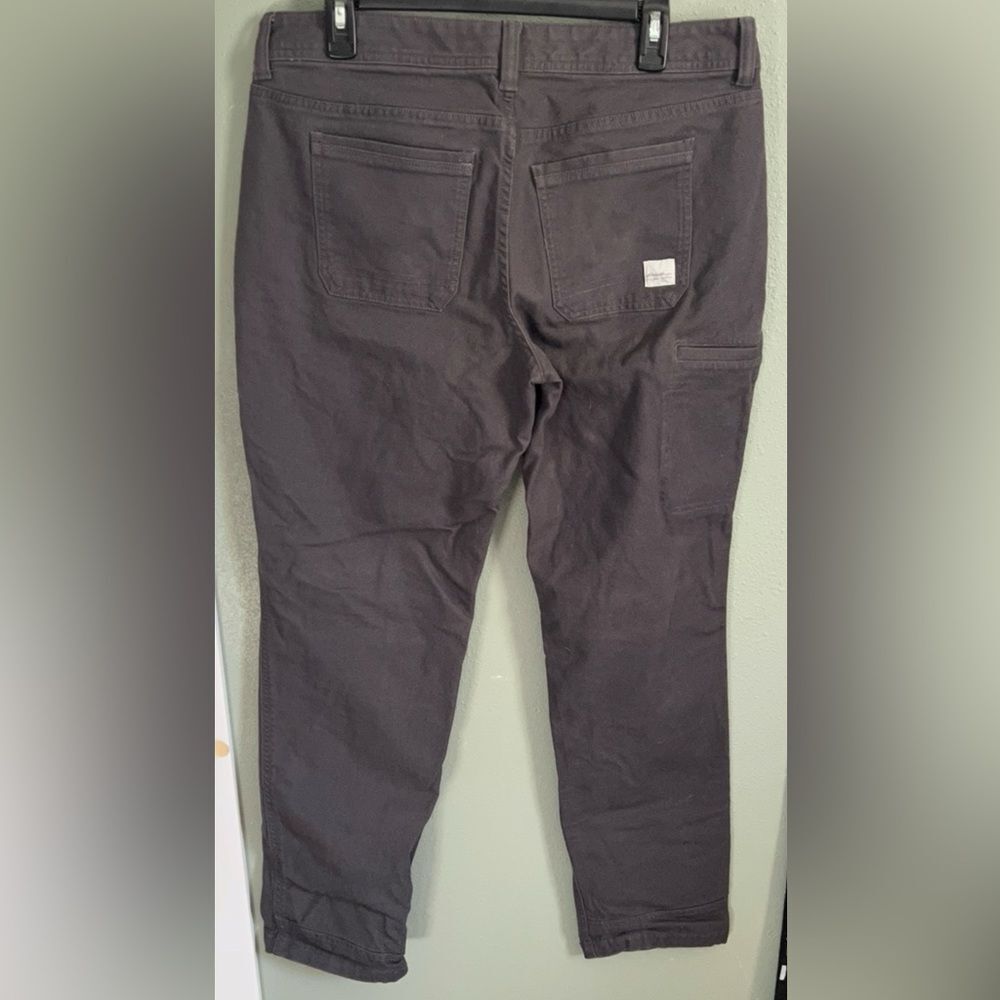 Eddie Bauer Women's Gray Utility Slightly Curvy Straight leg Jeans 12